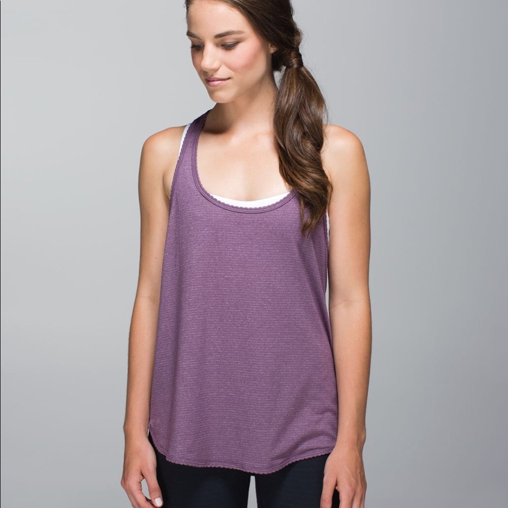 Lululemon 105 F Singlet in Heathers Purple Fog